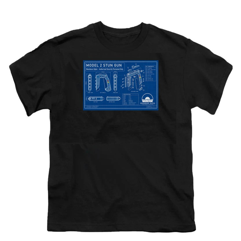 NCP-IM0561 Space 1999 Model 2 Stun Gun Blueprints Black YT