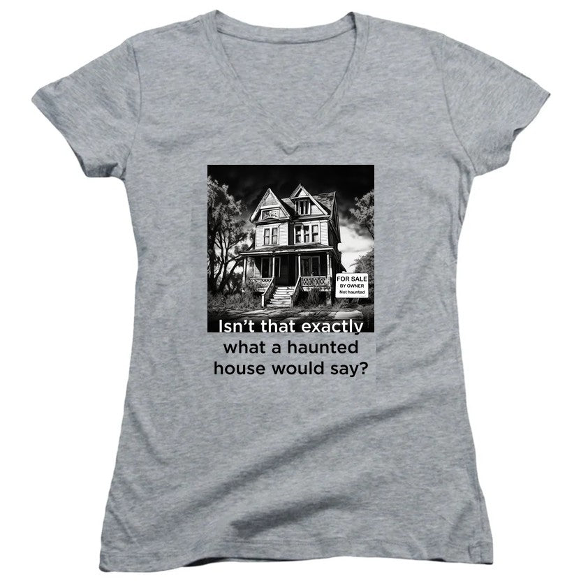 NCP-IM0575 Isn't That Exactly What a Haunted House Would Say Gray JS