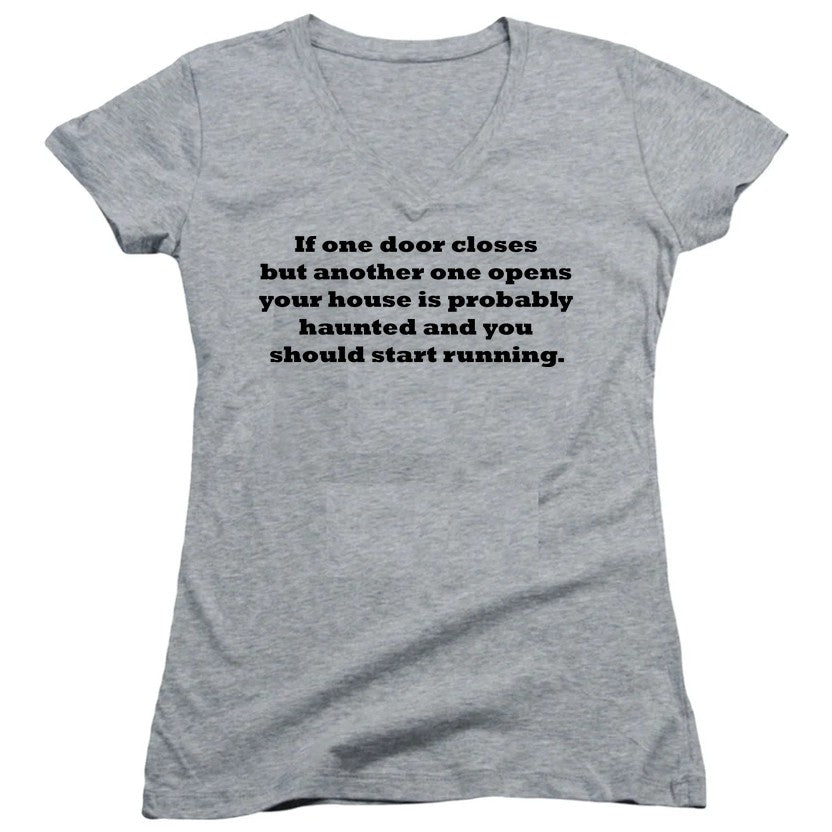 NCP-IM0576 If One Door Closes Your House Is Haunted Gray JS