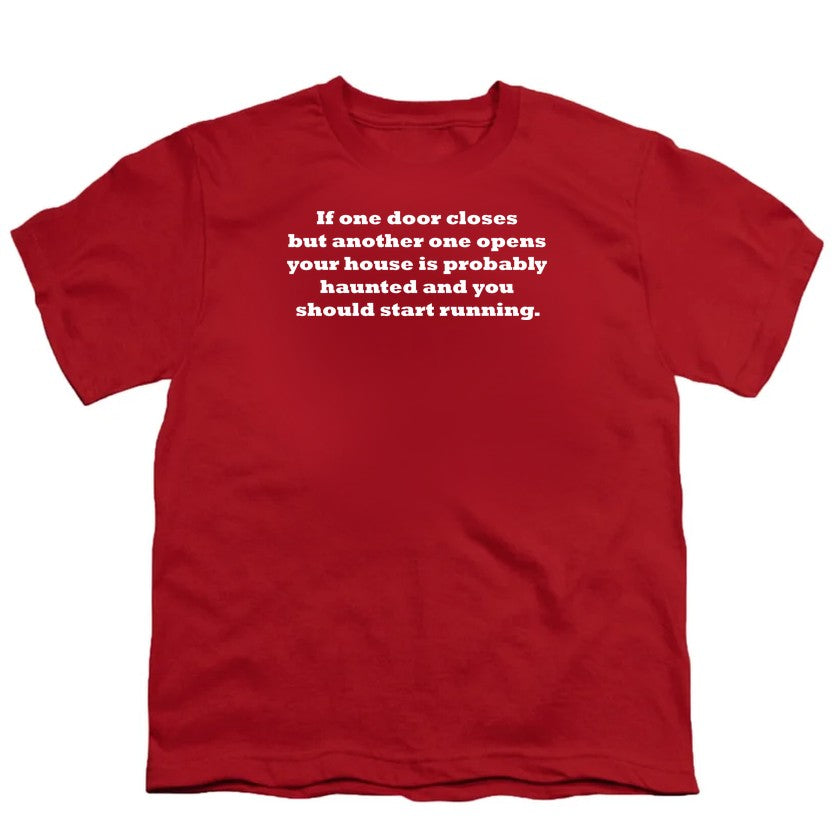 NCP-IM0576 If One Door Closes Your House Is Haunted Red YT