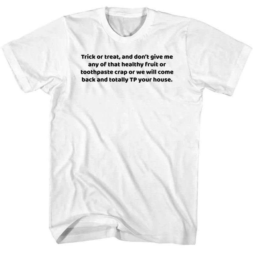 NCP-IM0586 Trick or Treat No Healthy Fruit White AT