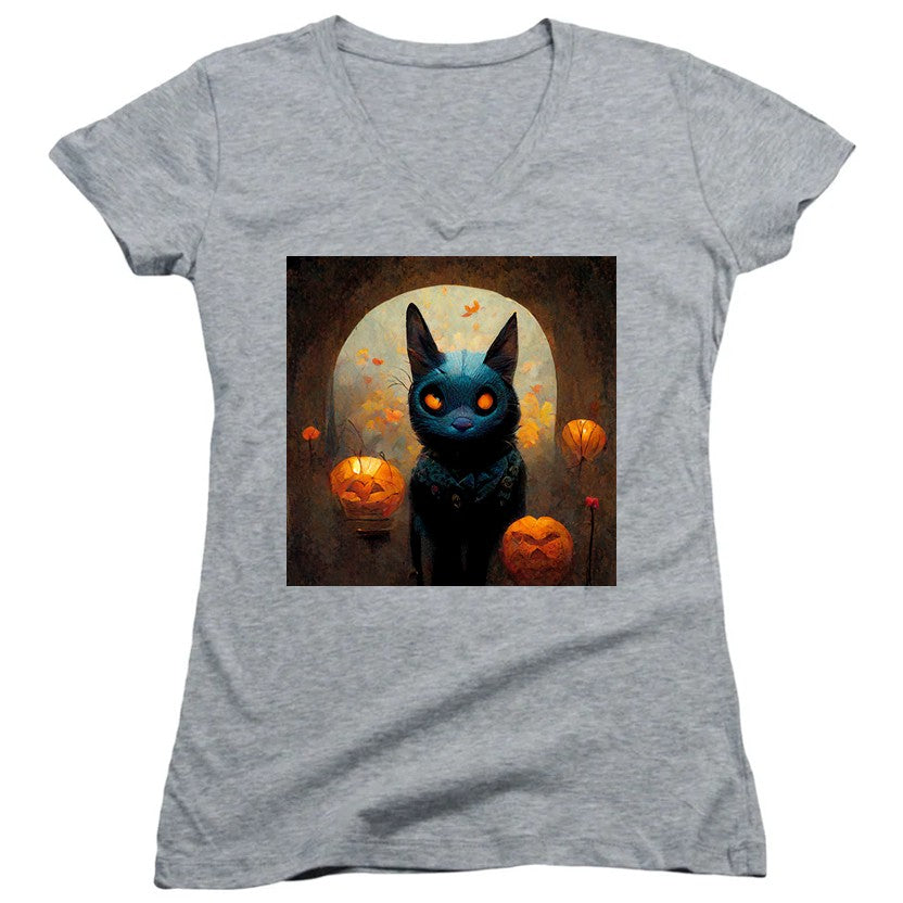 NCP-IM0593 Halloween Cat Gray JS