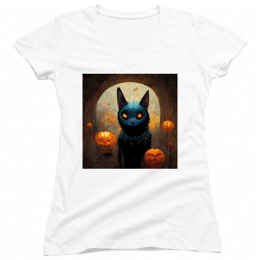 NCP-IM0593 Halloween Cat White JS
