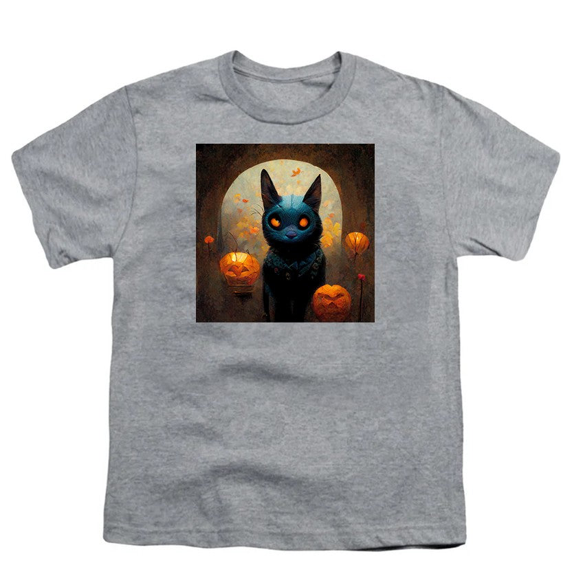 NCP-IM0593 Halloween Cat Gray YT