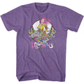 Purple heather Incubus t-shirt featuring Incubus Bomb Girl design