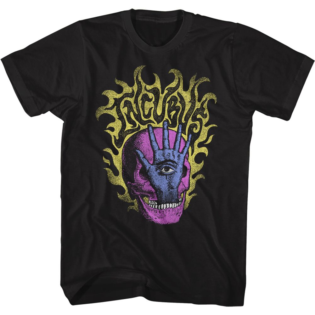 Black Incubus t-shirt featuring Incubus Skull Hand design