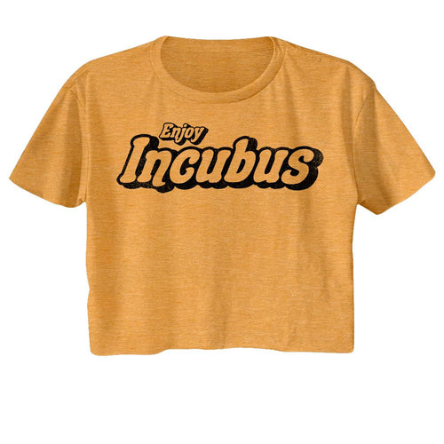 Incubus Ladies Crop Top - Enjoy Incubus Logo