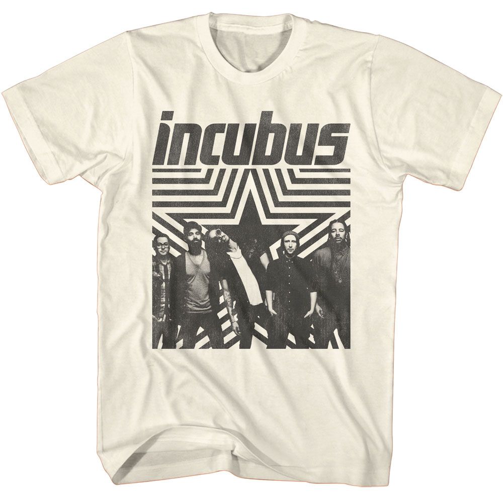 Natural Incubus t-shirt featuring Incubus Star Background design
