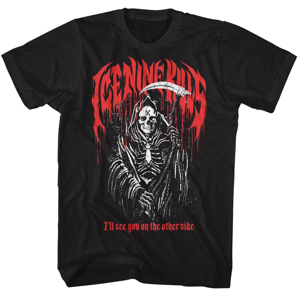 Black Ice Nine Kills t-shirt featuring Ice Nine Kills Reaper design