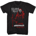 Black Ice Nine Kills t-shirt featuring Ice Nine Kills Welcome to Horrorwood design