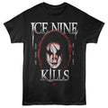 Black Ice Nine Kills t-shirt featuring Ice Nine Kills x The Crow Face crossover design