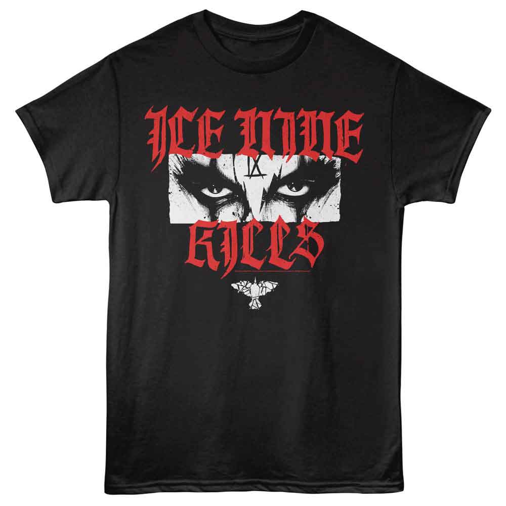 Black Ice Nine Kills t-shirt featuring Ice Nine Kills x The Crow Eyes crossover design
