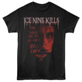 Black Ice Nine Kills t-shirt featuring Ice Nine Kills x The Crow When You See My Face design