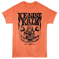 Bright orange heather Ice Nine Kills t-shirt featuring Ice Nine Kills Halfway to Halloween design