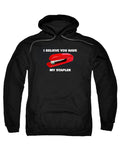 Black I Believe You Have My Stapler Hoodie