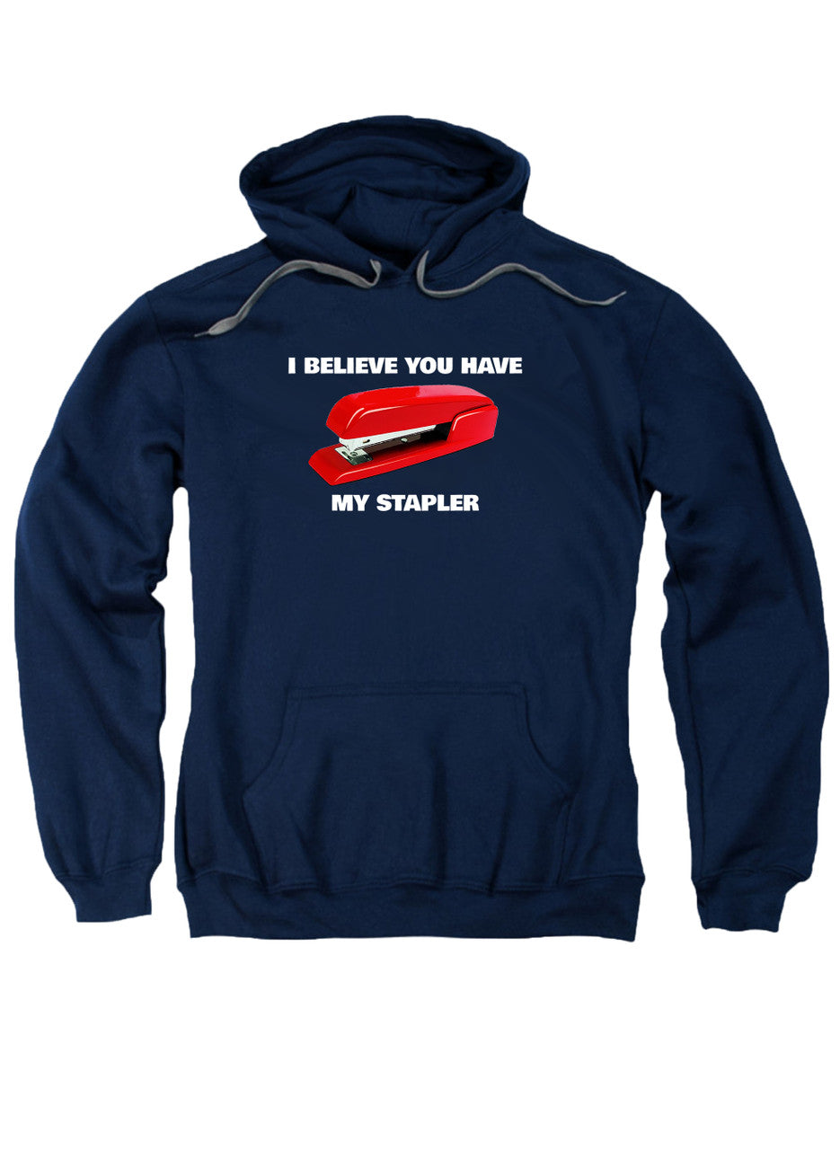 Navy I Believe You Have My Stapler Hoodie