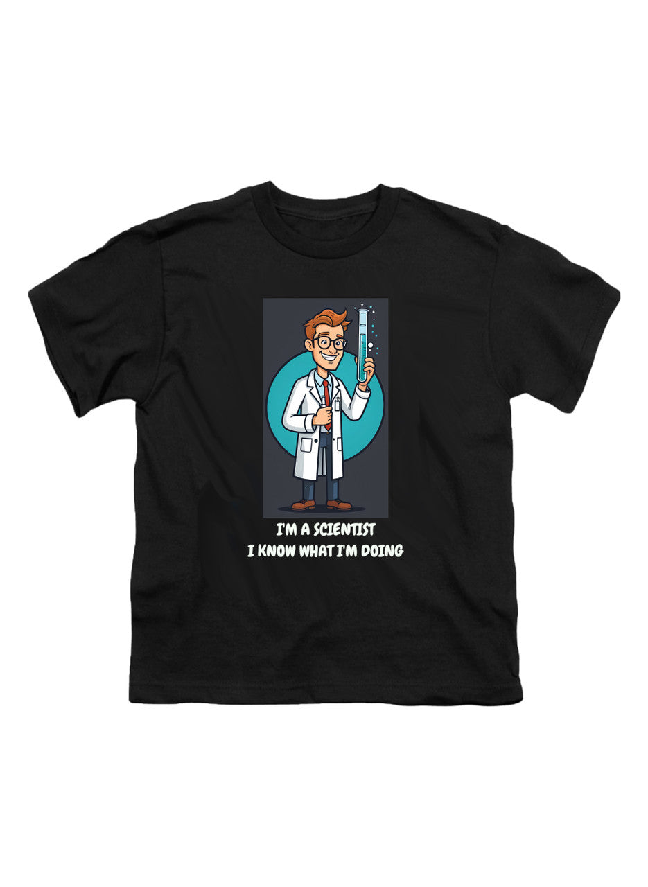 Black I'm a Scientist I Know What I'm Doing Youth/Toddler T-Shirt