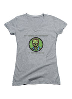 Gray I've Earned My Merit Badge in Zombie Killing Juniors V-Neck T-Shirt
