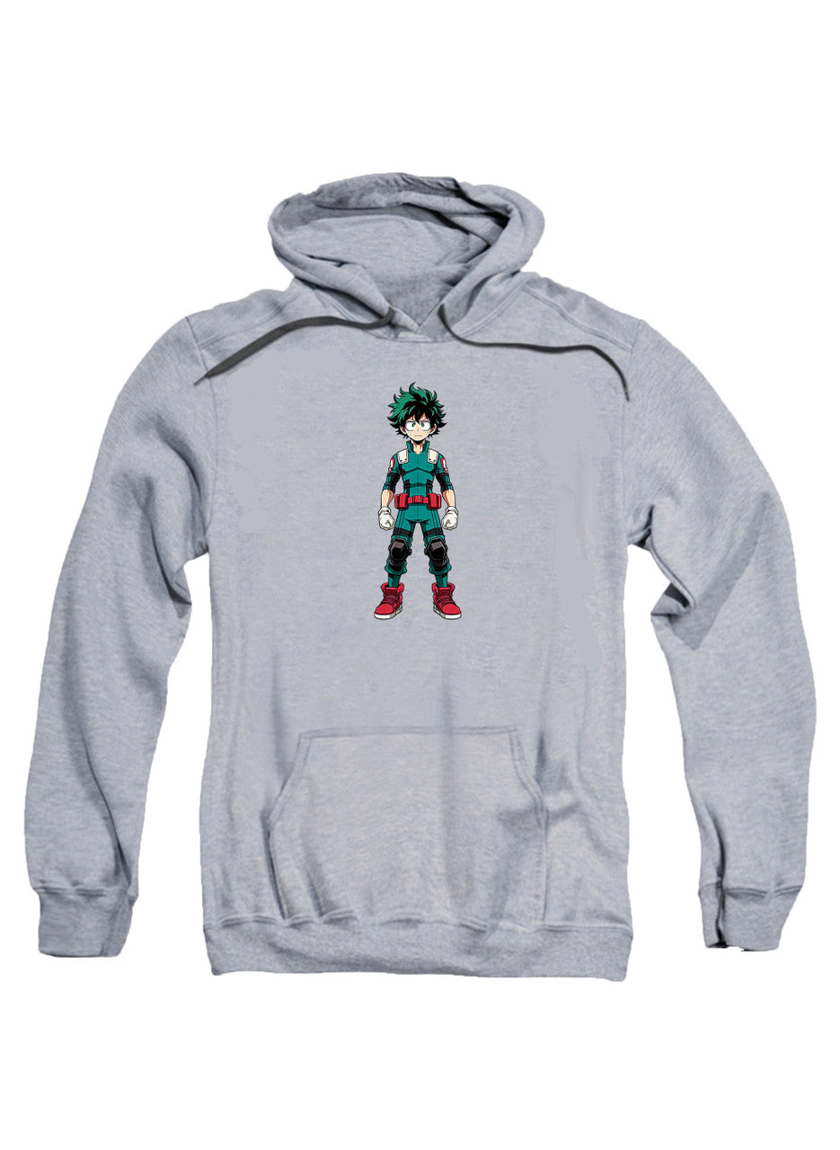 Gray Izuku Midoriya Hoodie