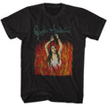 Black Jane's Addiction t-shirt featuring Jane's Addiction Burning Girl with logo design