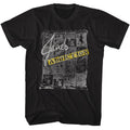 Black Jane's Addiction t-shirt featuring Jane's Addiction Newspaper Collage design