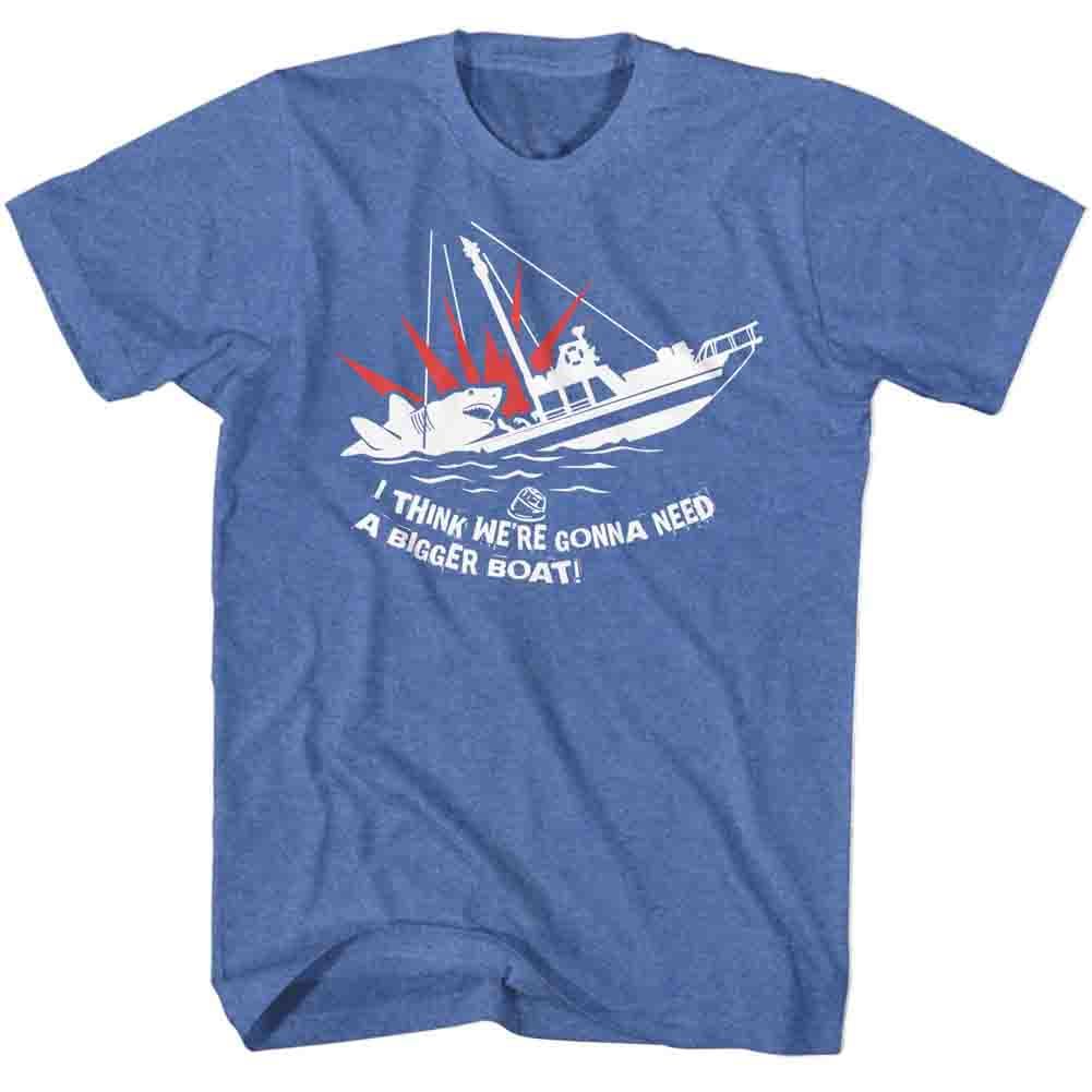 Royal heather Jaws t-shirt featuring Jaws You're Gonna Need A Bigger Boat design