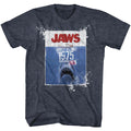 Navy heather Jaws t-shirt featuring Jaws Amity Island Population design