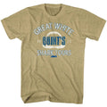 Khaki Heather Jaws t-shirt featuring a Shark Tour design
