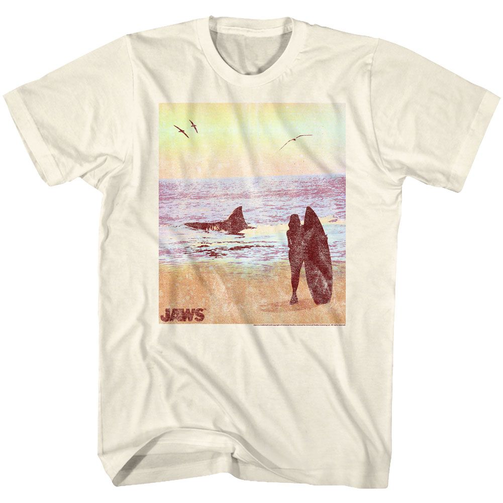 Natural Jaws t-shirt featuring Jaws Surfside design
