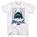 White Jaws t-shirt featuring Jaws Jawsome Repeat design