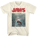 Natural Jaws t-shirt featuring Jaws In Terrifying 3-D design