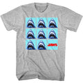 Gray heather Jaws t-shirt featuring Jaws Undefeatable design