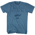 Indigo heather Jaws t-shirt featuring Jaws Bigger design