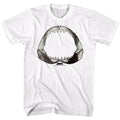 White Jaws t-shirt featuring Jaws Literally design