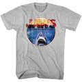 Gray heather Jaws t-shirt featuring Jaws OMG design