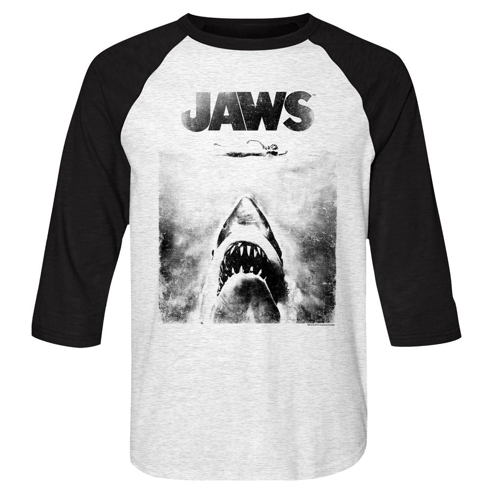 Jaws 3/4 Raglan - Bnw