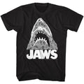 Black Jaws t-shirt featuring Jaws Geometric Sharks design