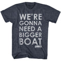 Navy Jaws t-shirt featuring Jaws You're Gonna Need A Bigger Boat design