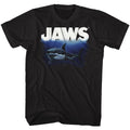Black Jaws t-shirt featuring Jaws Deep Blue Sea design