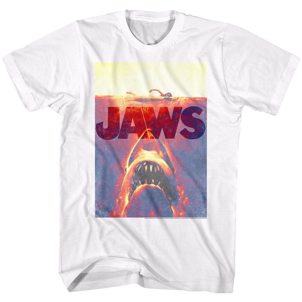 White Jaws t-shirt featuring Jaws Wrecktangle design