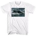 White Jaws t-shirt featuring Jaws Sea Legs design