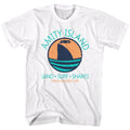 White Jaws t-shirt featuring Jaws Shark Fin design