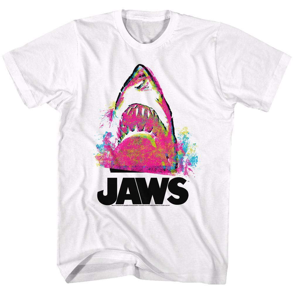 White Jaws t-shirt featuring Jaws Jawzzz design