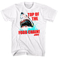 White Jaws t-shirt featuring Jaws Top Dawg design