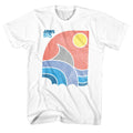 White Jaws t-shirt featuring Jaws Color design