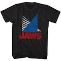 Black Jaws t-shirt featuring Jaws Tri design
