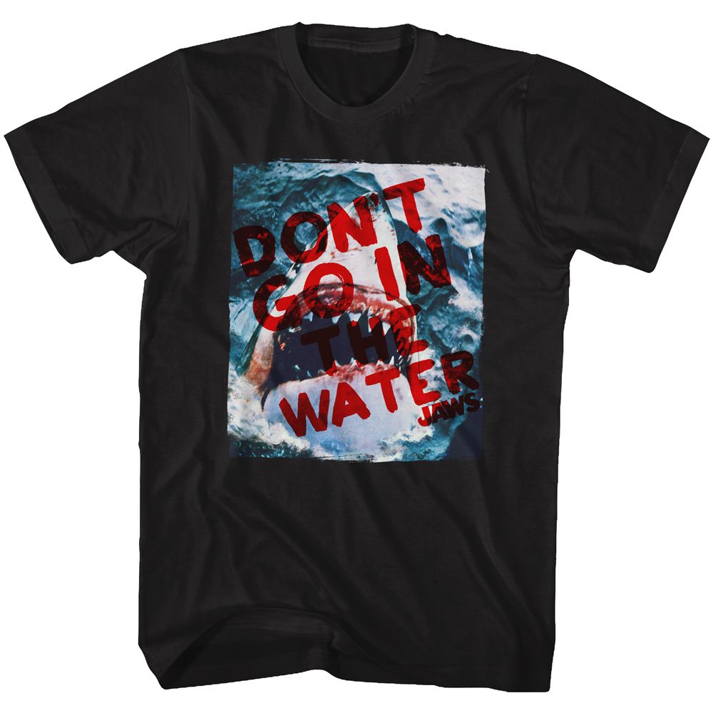 Black Jaws t-shirt featuring Jaws Don't Go design