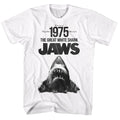 White Jaws t-shirt featuring Jaws Summer Of 75 design