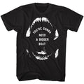 Black Jaws t-shirt featuring Jaws Sailing Wisdom design