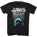 Black Jaws t-shirt featuring Jaws Lichtenstein-style design